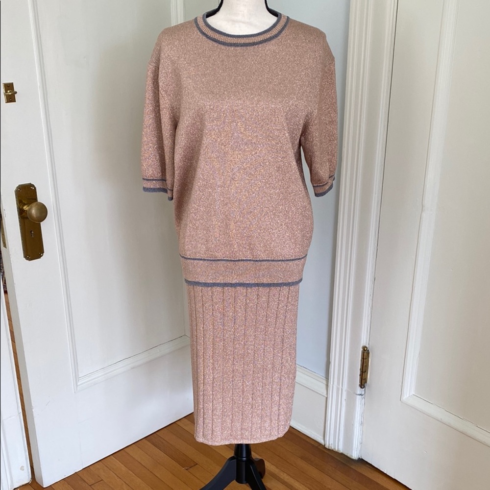 Marc Jacob’s Flesh and Gray Knit Two-Piece Set